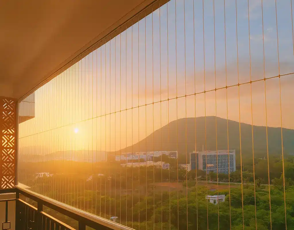 Top Balcony Invisible Grills in Kakinada and Rajahmundry by Sindhu Home Safety